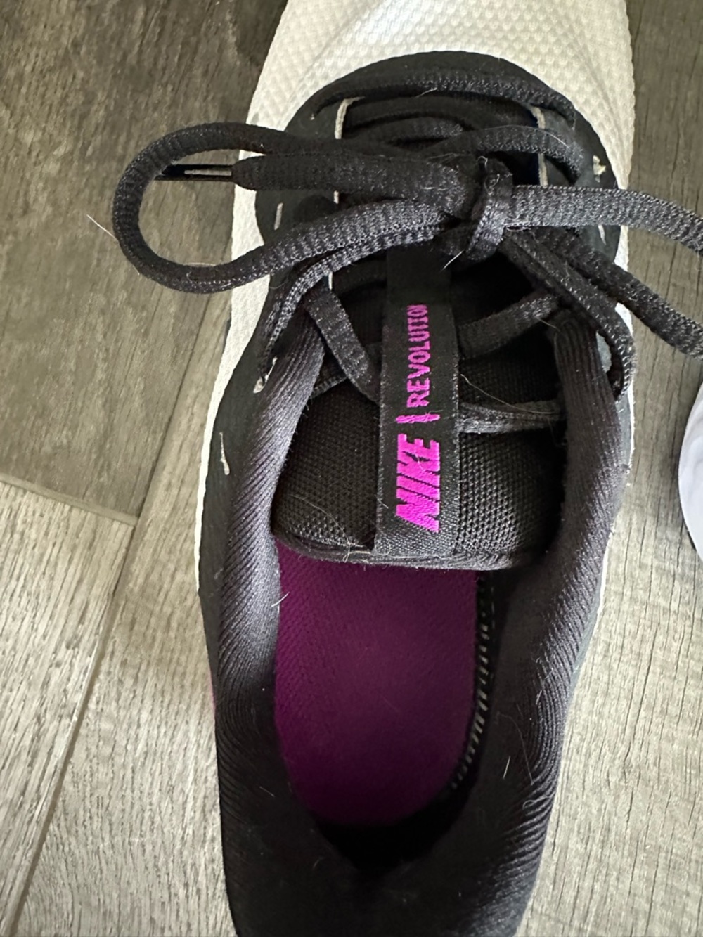 Nike Revolution Running Shoes with Black, Navy & Pink Accents - Picture 7 of 9